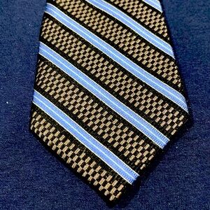 Men’s silk Forsyth Tie Blue Stripe Good Used Condition